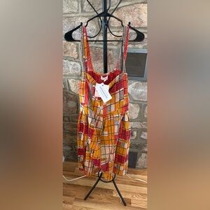 (NWT) Kantha Patchwork Romper | Free Size | Adjustable Tie | Boho Festival